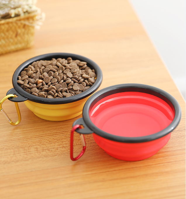 Collapsible Silicone Pet Bowls – 2 Pack