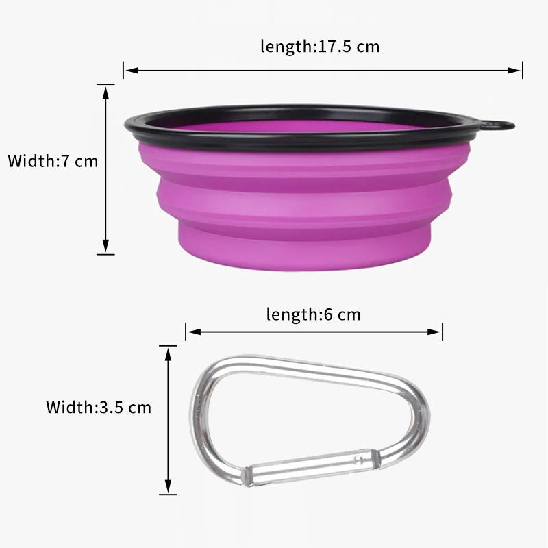 Collapsible Silicone Pet Bowls – 2 Pack