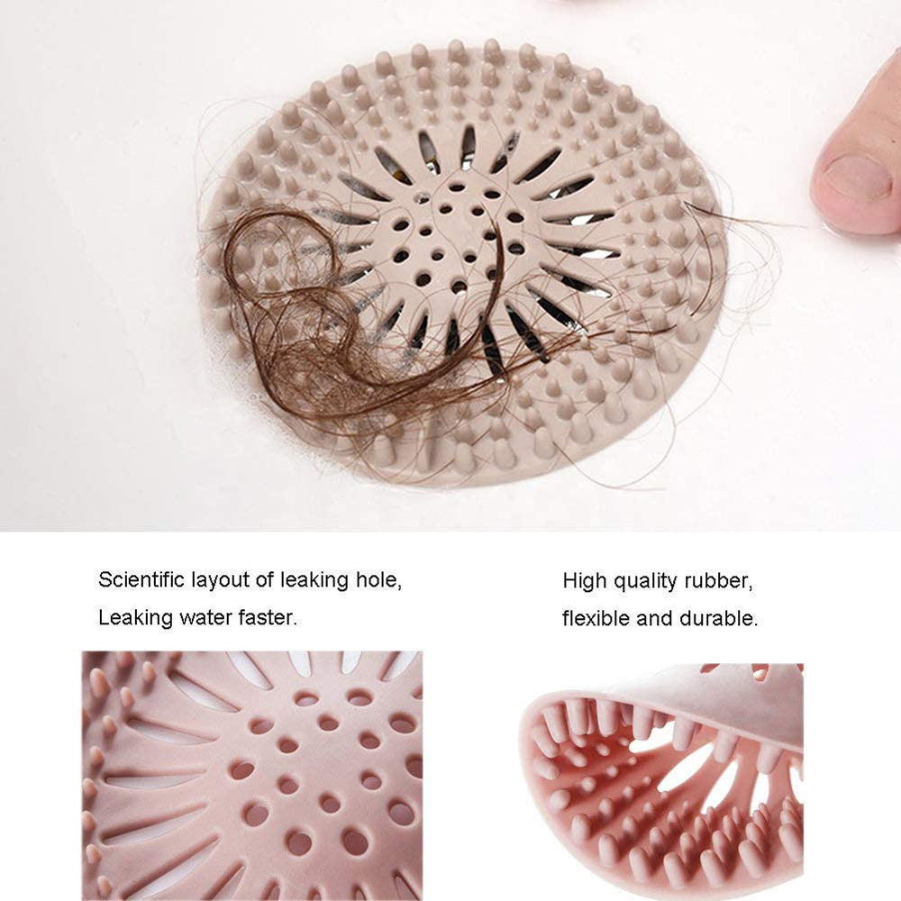Silicone Shower Drain Hair Catcher – Multi-Pack