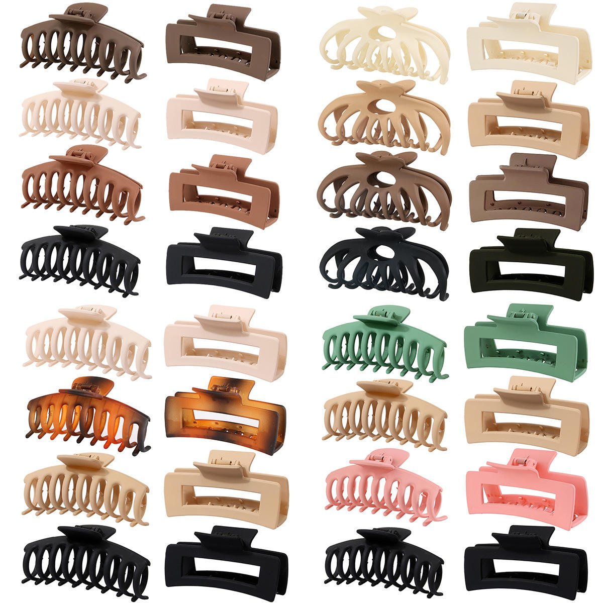 Premium Hair Claw Clips – Multi-Pack