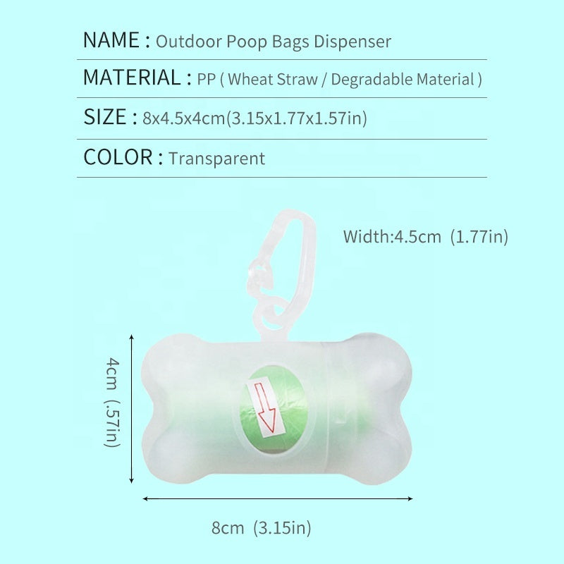 Dog Waste Bag Dispenser with Accessories